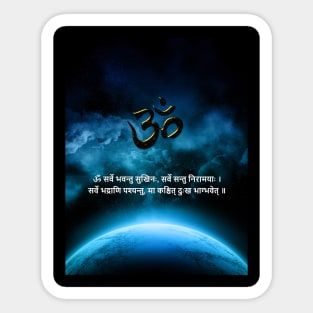 "Global Well-Being" Sloka Sticker